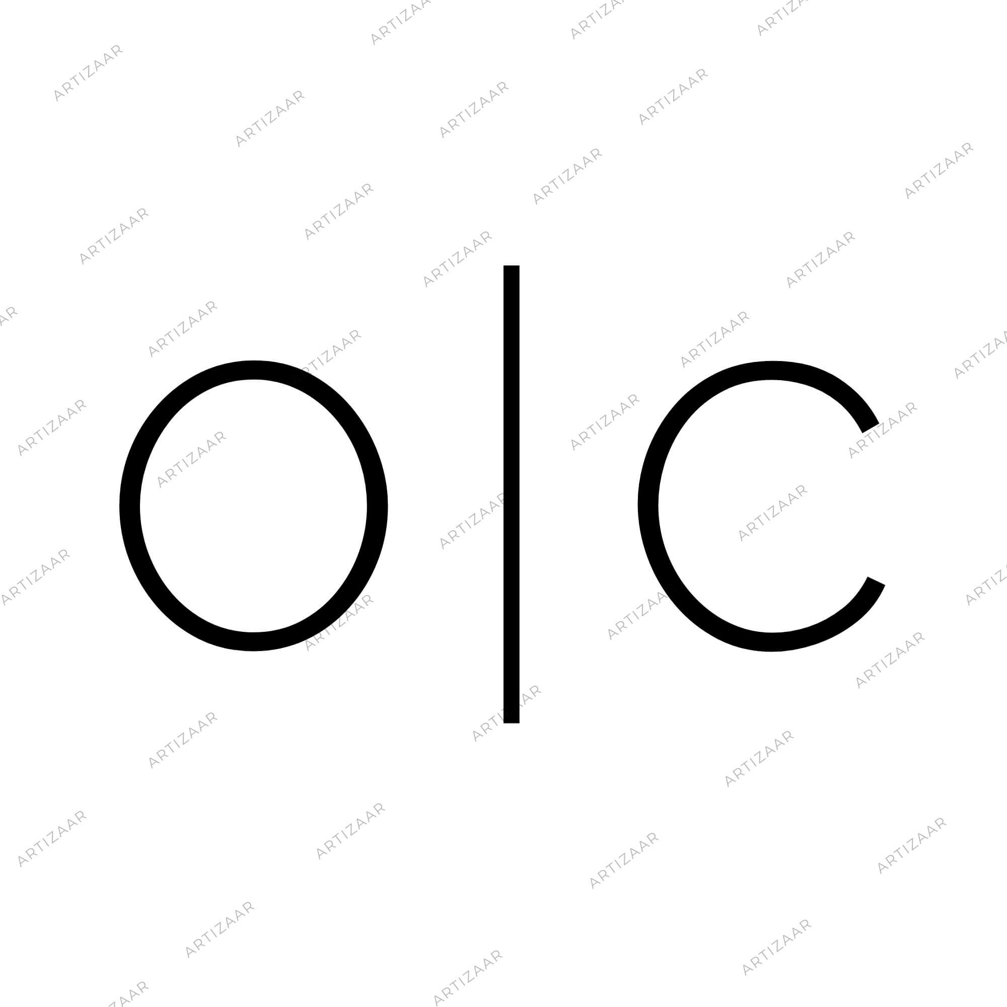 Stampila personalizata cu initialele numelor, Nova, 25 mm