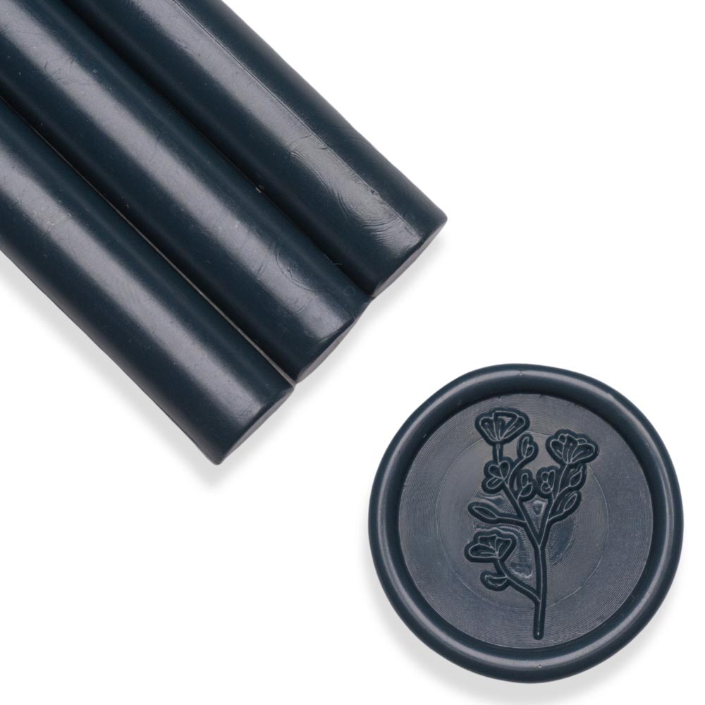 Baton ceara, albastru navy, mat, 1.1 x 13 cm, ceara pentru sigilii