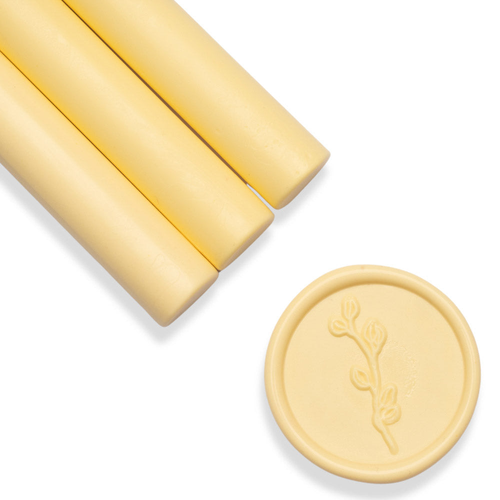 Baton ceara, galben lamaie, mat, 1.1 x 13 cm, ceara pentru sigilii