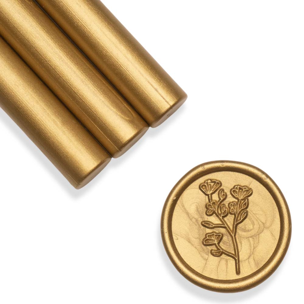 Baton ceara, gold-bronze, sidefat, 1.1 x 13 cm, ceara pentru sigilii