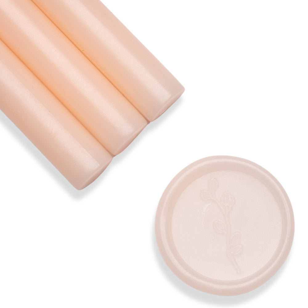 Baton ceara, peach translucid, 1.1 x 13 cm, ceara pentru sigilii