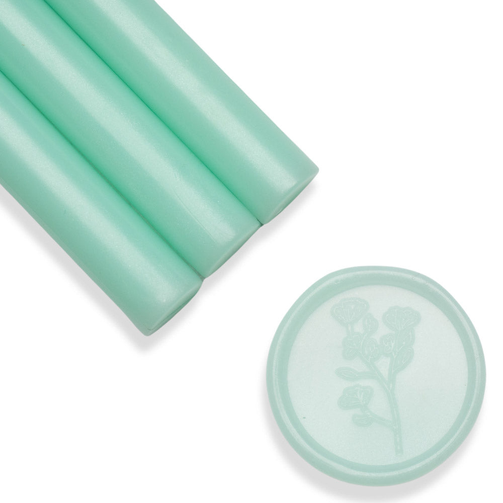 Baton ceara, verde menta translucid, 1.1 x 13 cm, ceara pentru sigilii