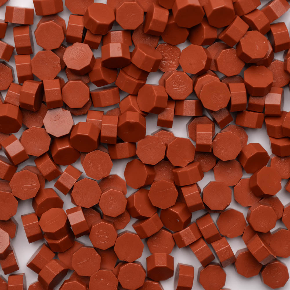 Beads ceara, rosu ruginiu, granule ceara pentru sigilii