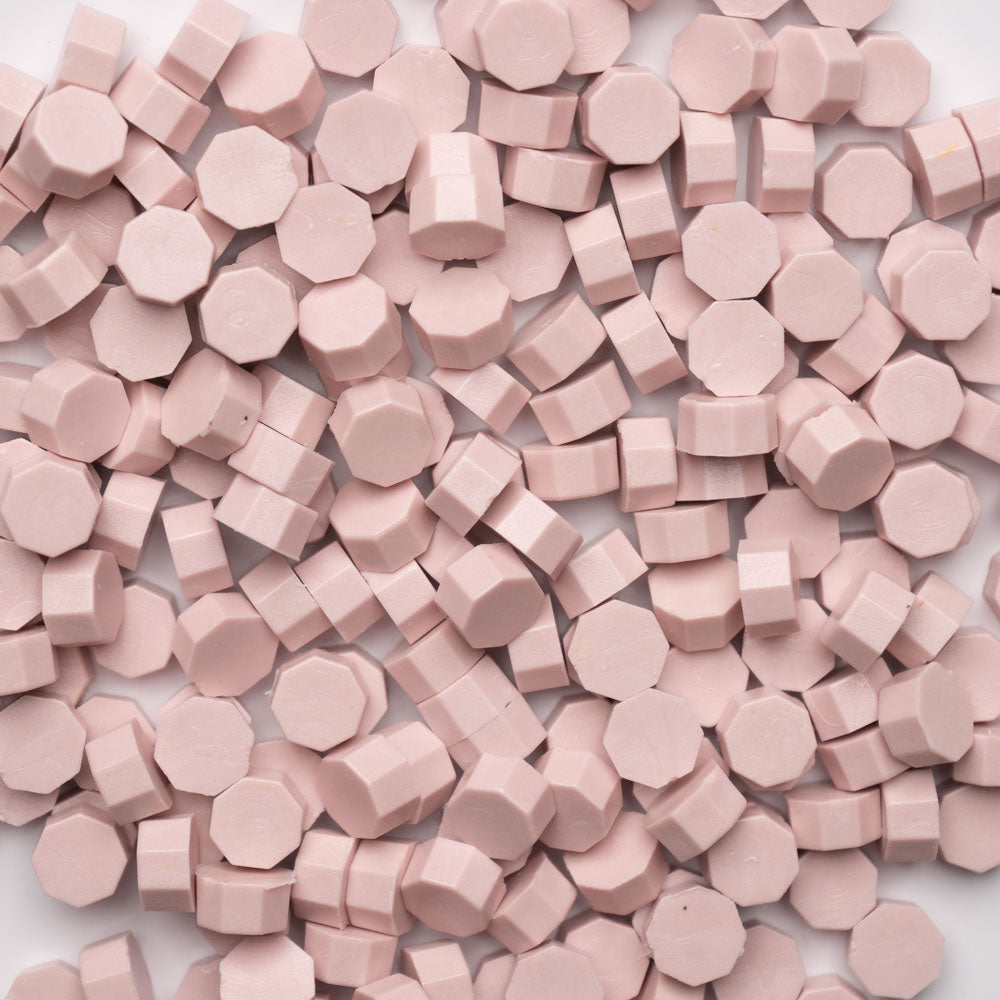 Beads ceara, roz pudrat, granule ceara pentru sigilii