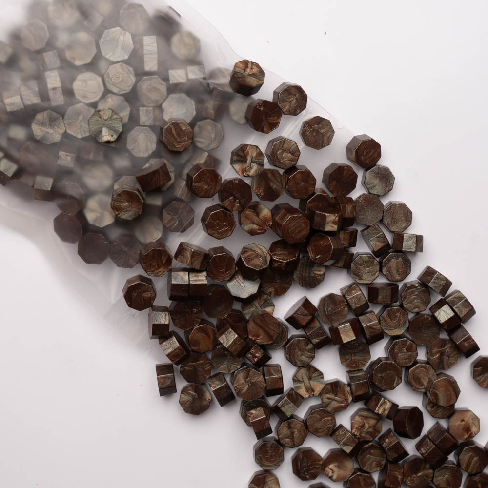 Beads ceara, maro sidefat, granule ceara pentru sigilii