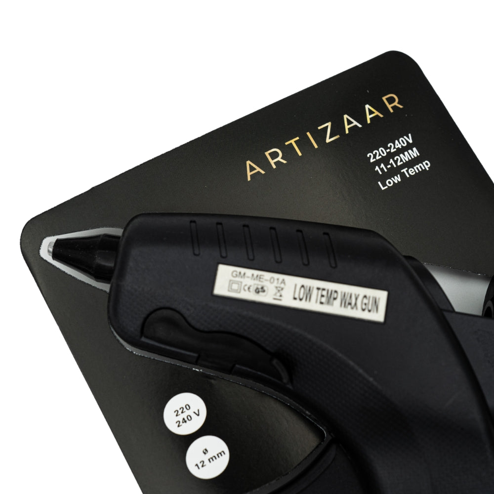 Pistol cu temperatura joasa de topire, cu buton on/off, pentru batoane ceara