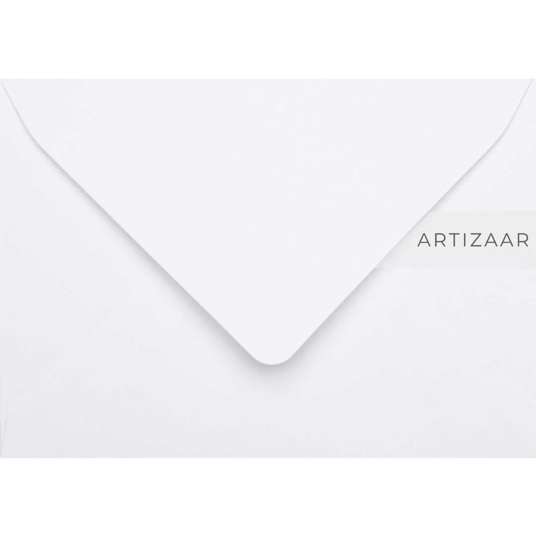 Plic B6, alb simplu, 125x175mm, pentru invitatii de nunta
