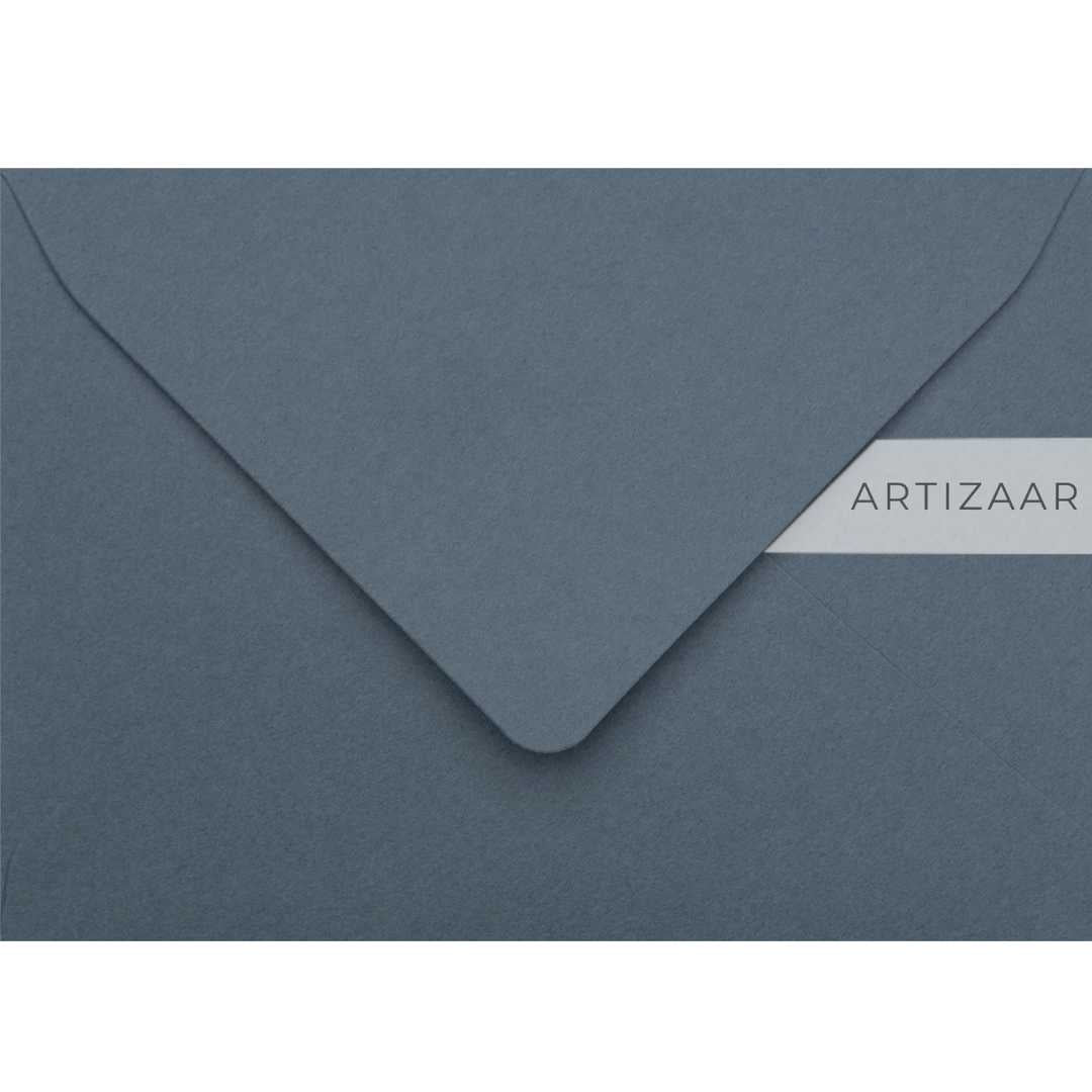 Plic B6, albastru stone, 125x175 mm, pentru invitatii de nunta