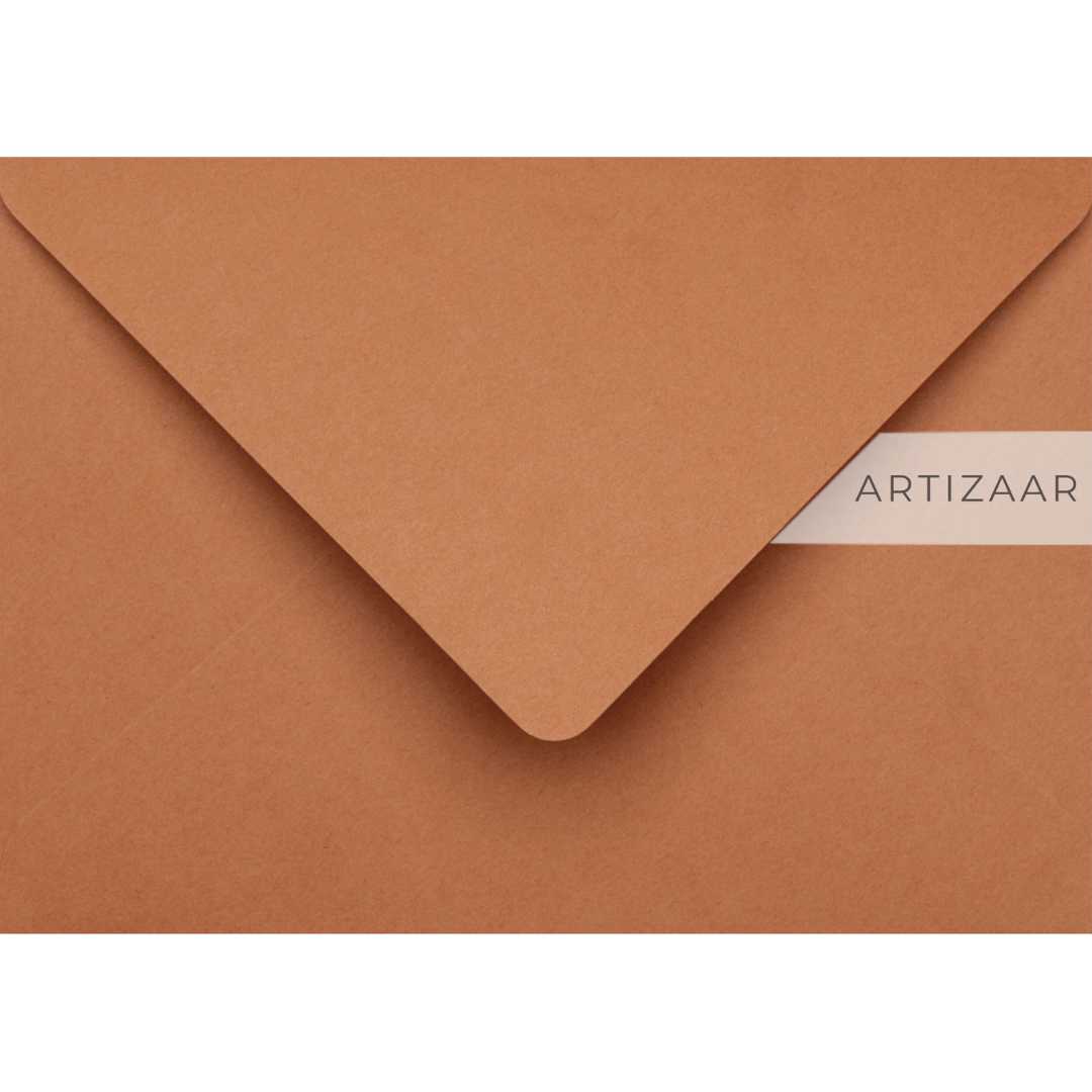 Plic C6, portocaliu scortisoara, 114x162 mm, pentru invitatii de nunta - Artizaar.ro