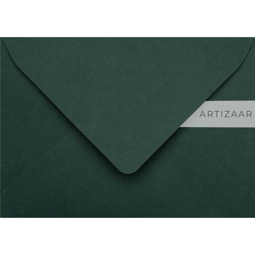 Plic B6, verde mineral, 125x175 mm, pentru invitatii de nunta