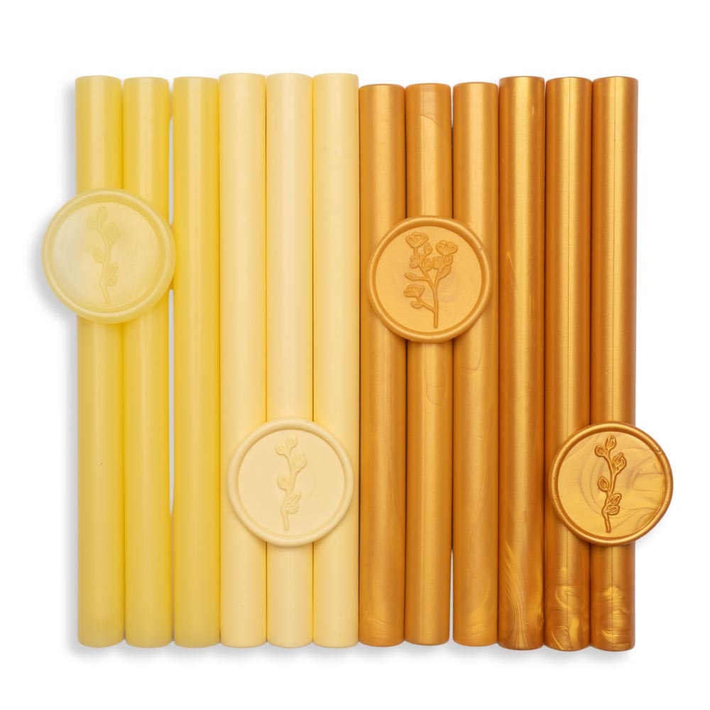 Baton ceara, gold, sidefat, 1.1 x 13 cm, ceara pentru sigilii