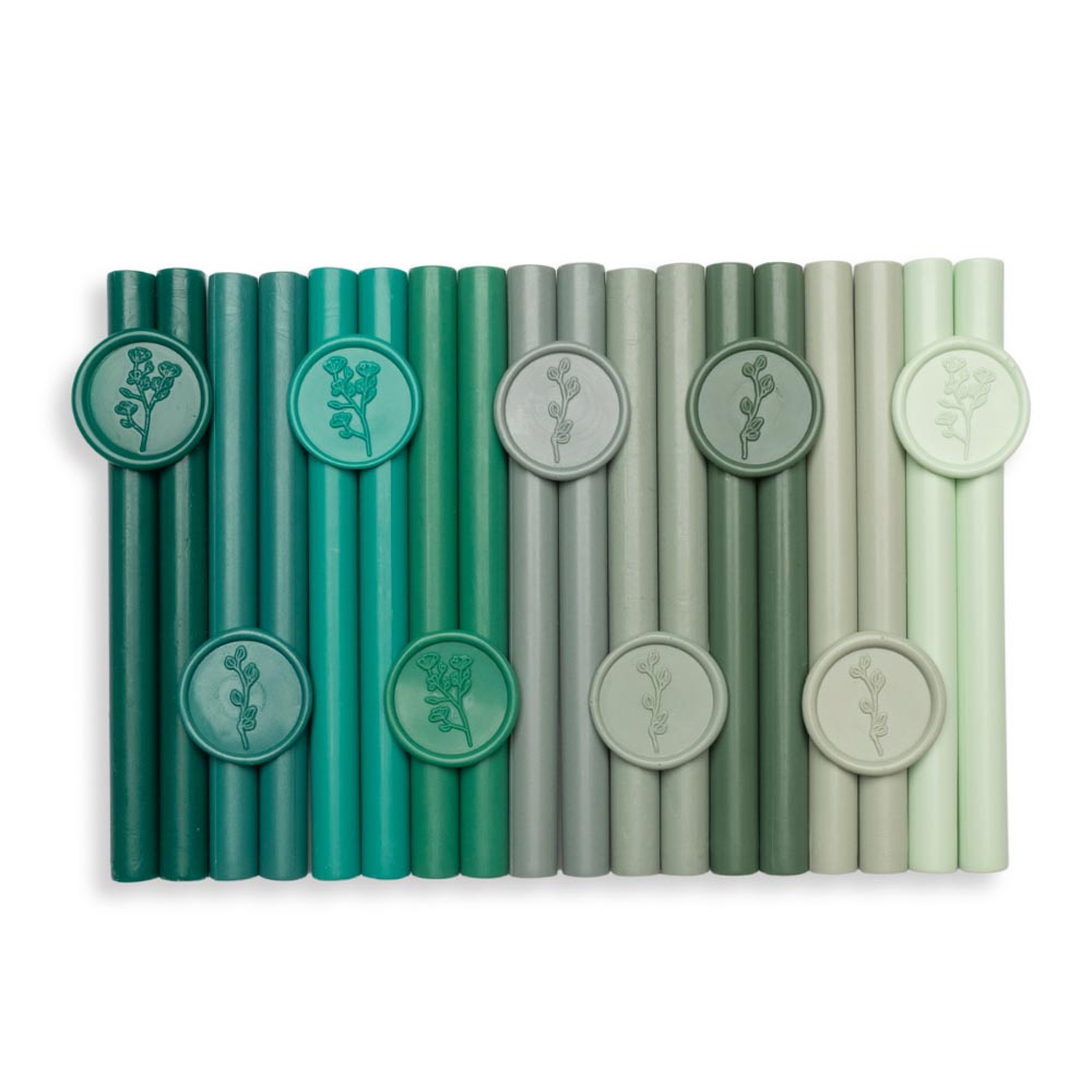 Baton ceara, verde sage deschis, mat, 1.1 x 13 cm, ceara pentru sigilii