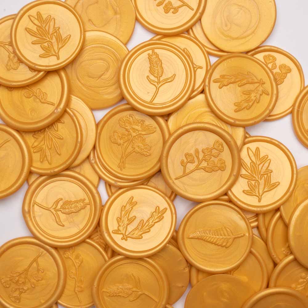 Baton ceara, gold, sidefat, 1.1 x 13 cm, ceara pentru sigilii