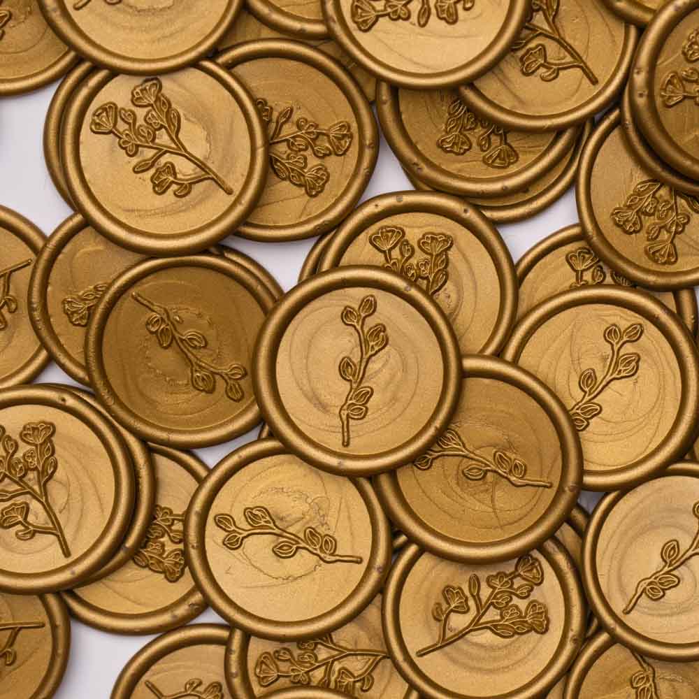 Baton ceara, gold-bronze, sidefat, 1.1 x 13 cm, ceara pentru sigilii