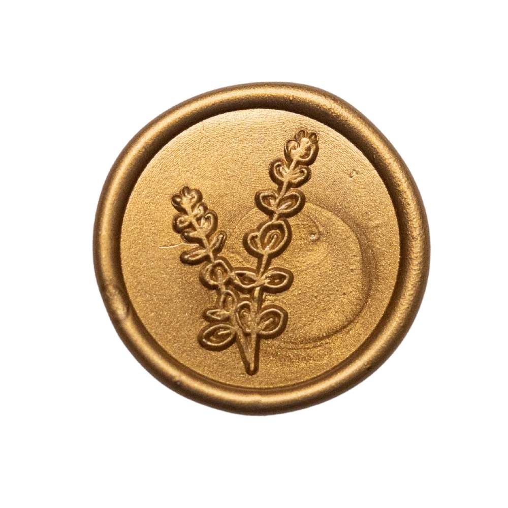 10x Sigiliu ceara, model "Delphinium"