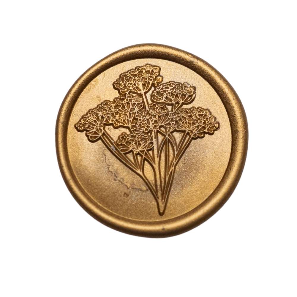 Stampila sigilu ceara, model “Flori de camp”, 30 mm
