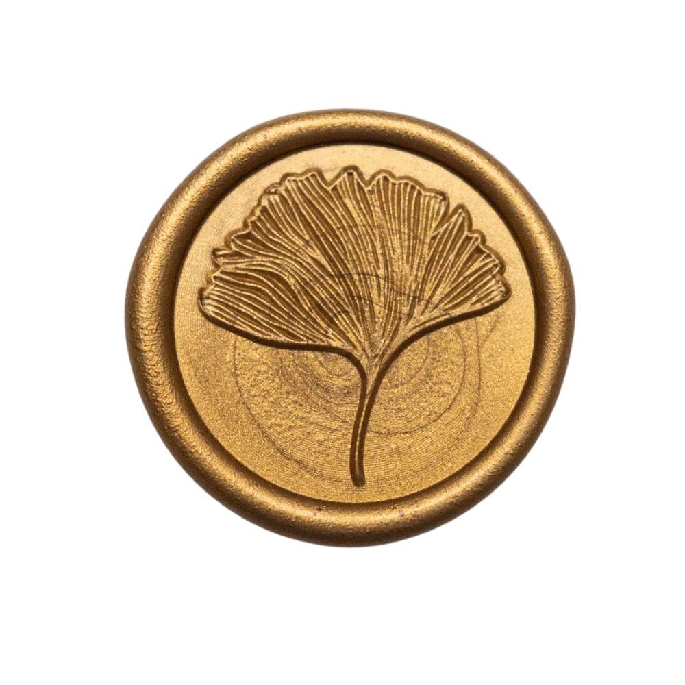 Stampila sigilu ceara, model “Ginkgo”, 25 mm