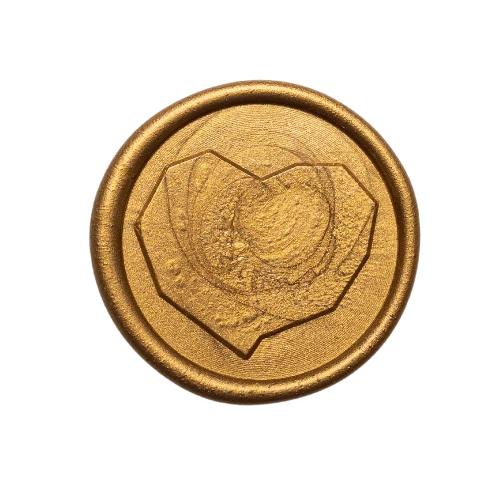 Stampila sigilu ceara, model “Shaped Heart”, 25 mm