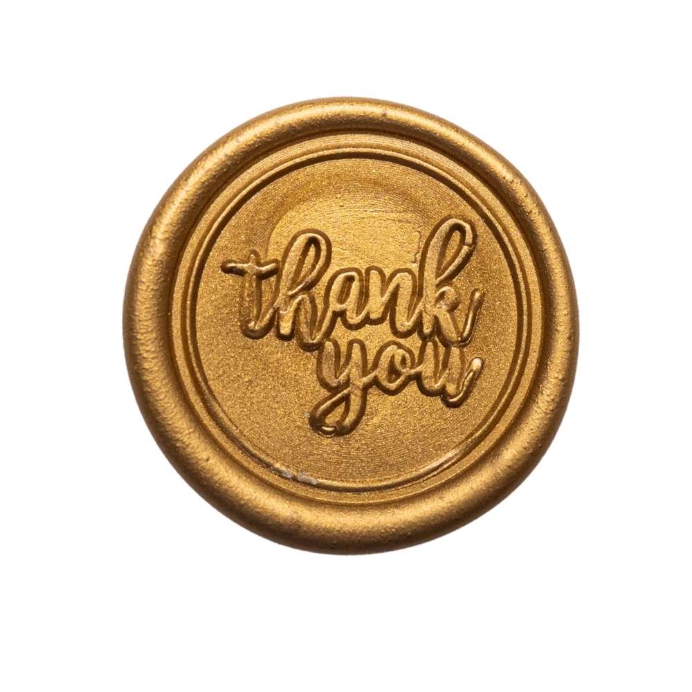 Stampila sigilu ceara, modelul 1 “Thank You”, 25 mm
