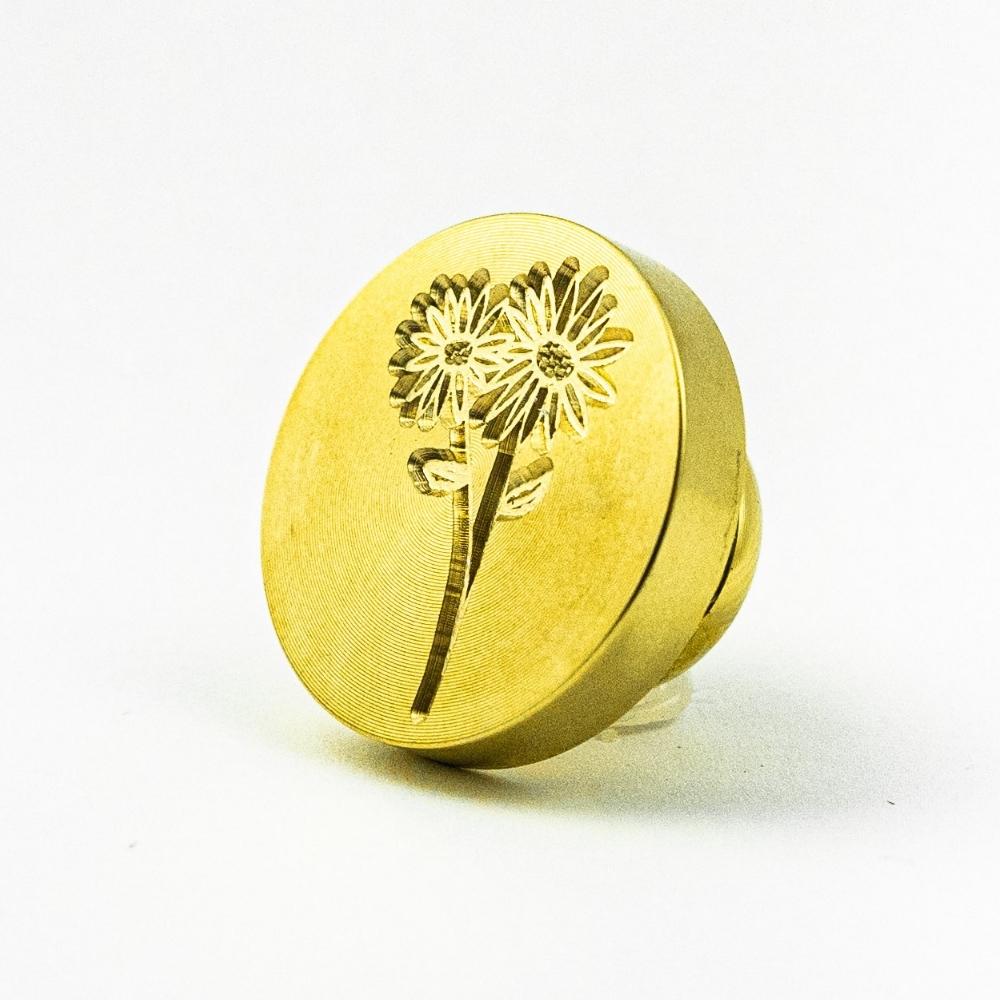 Stampila sigilu ceara, model “Big Daisies”, 25 mm