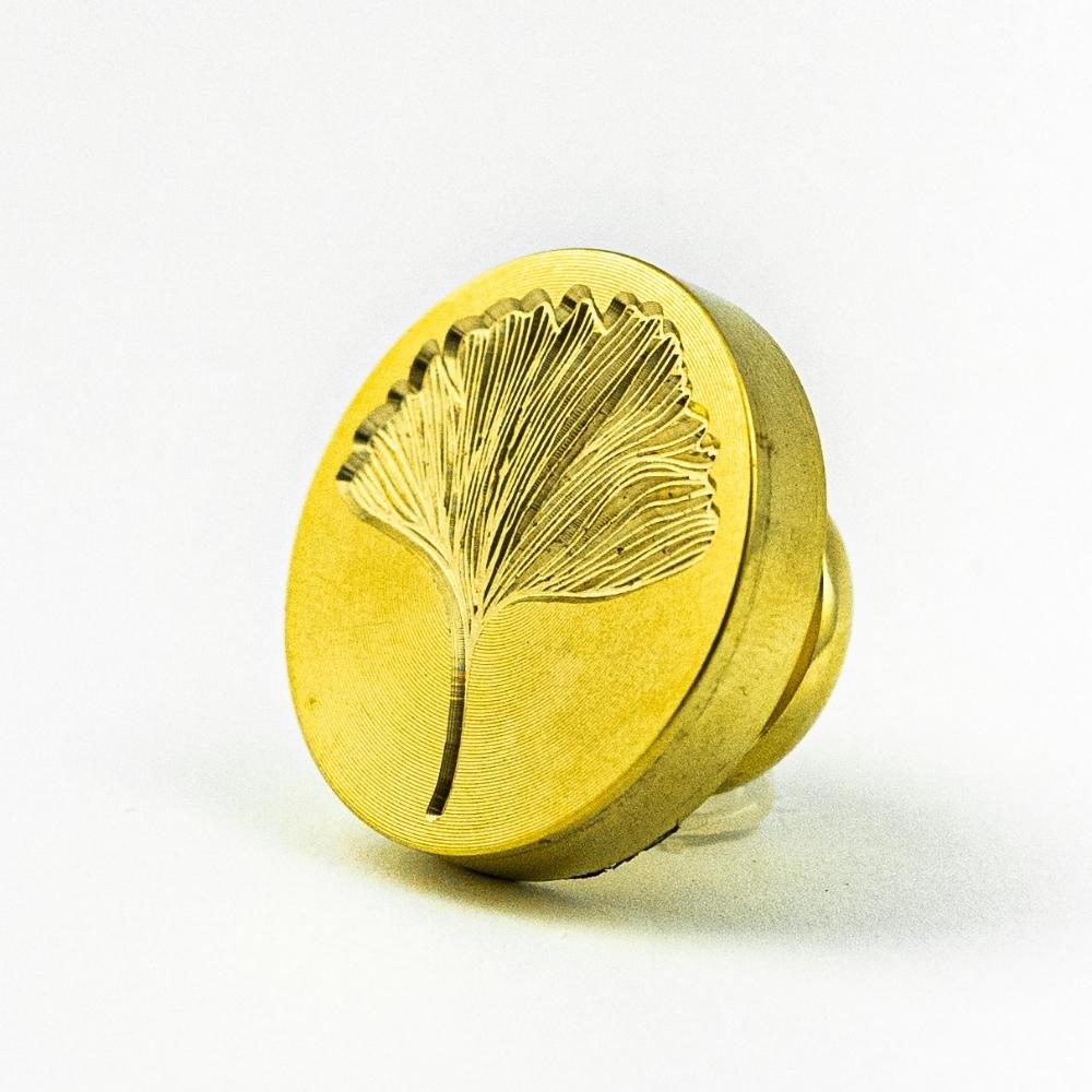 Stampila sigilu ceara, model “Ginkgo”, 25 mm