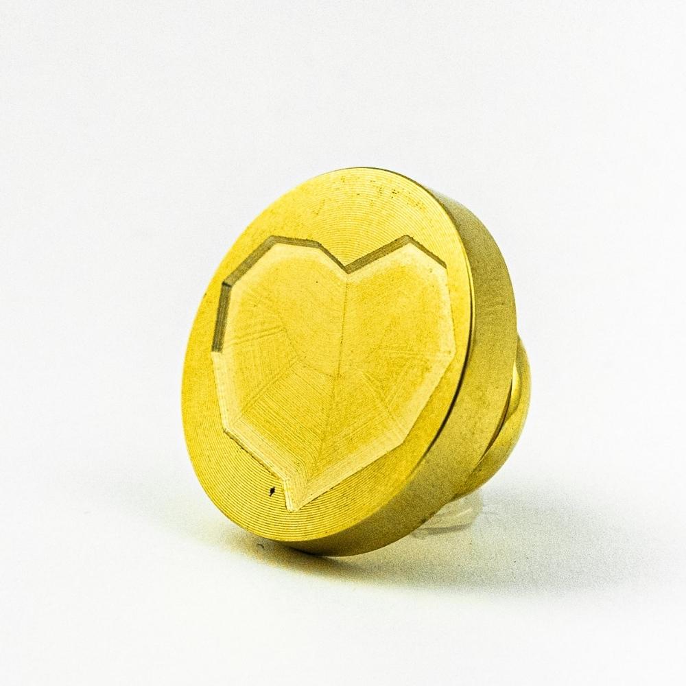 Stampila sigilu ceara, model “Shaped Heart”, 25 mm