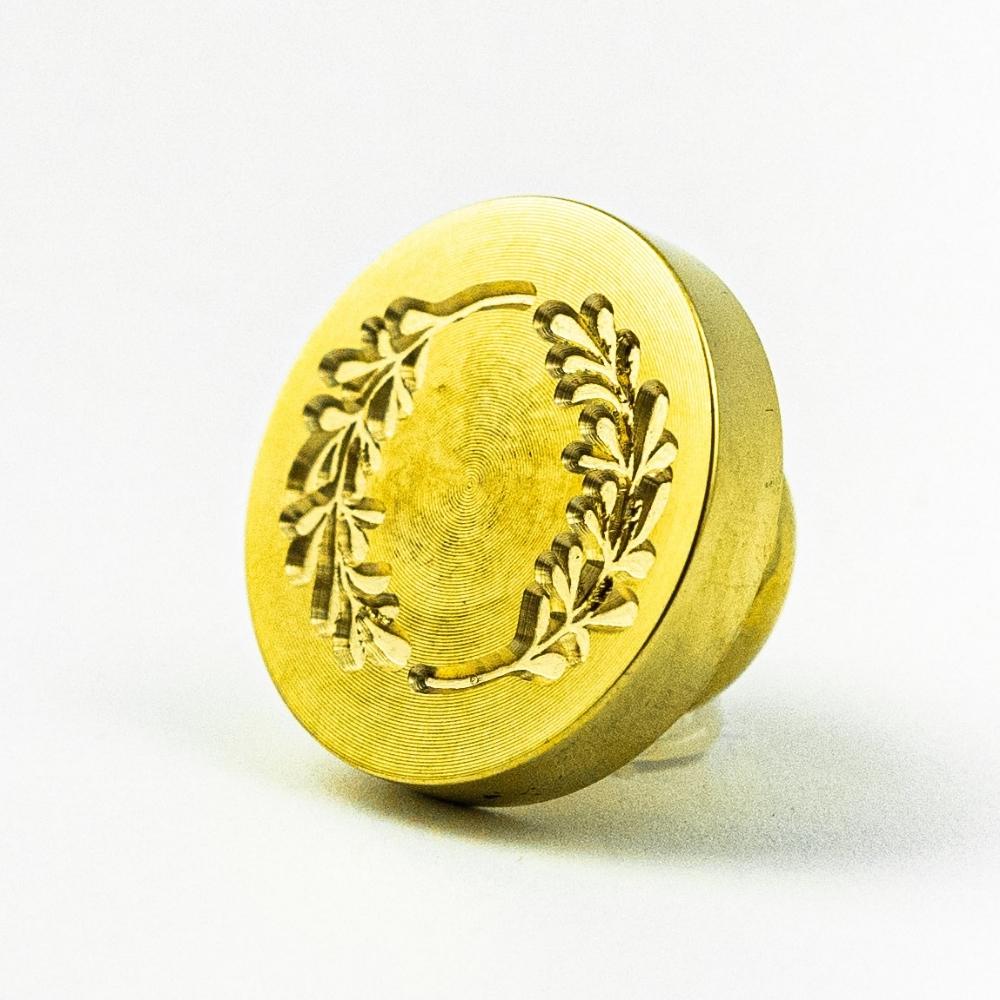 Stampila sigilu ceara, model coronita “Thyme”, 25 mm