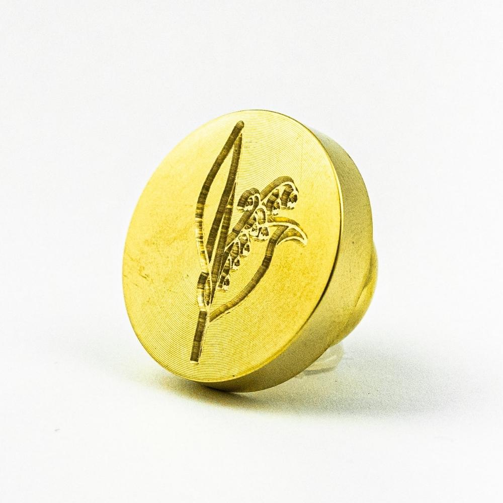 Stampila sigilu ceara, model "Lacramioara", 25 mm