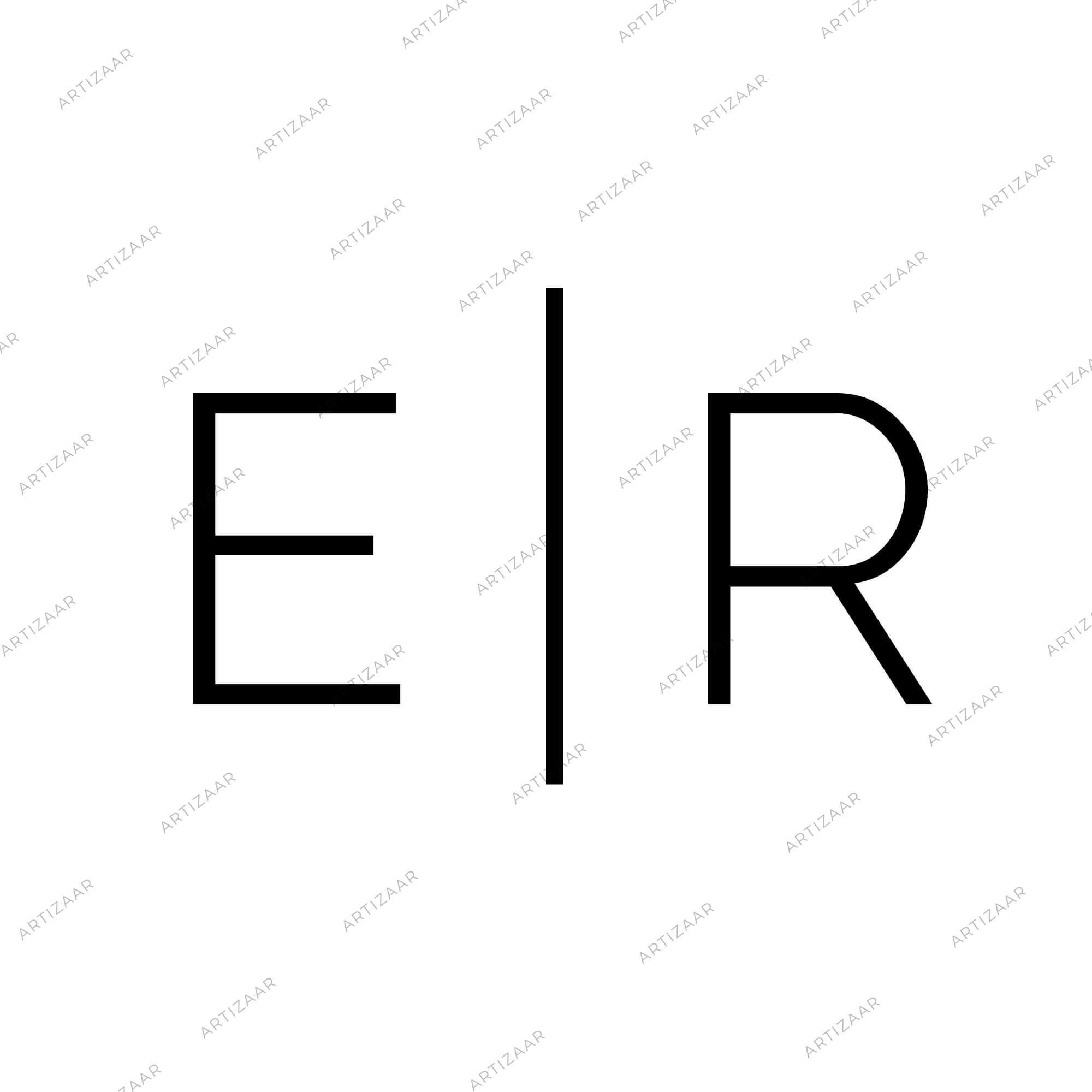 Stampila personalizata cu initialele numelor, Nova, 25 mm