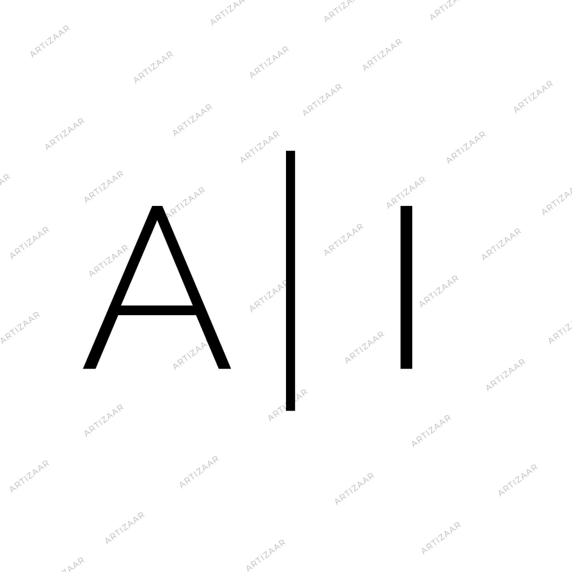 Stampila personalizata cu initialele numelor, Nova, 25 mm