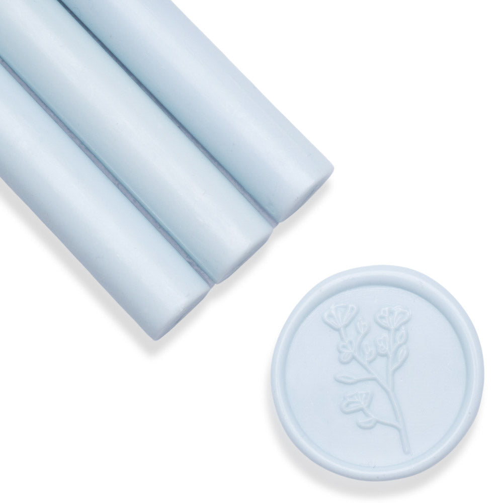 Baton ceara, albastru baby blue, mat, 1.1 x 13 cm, ceara pentru sigilii