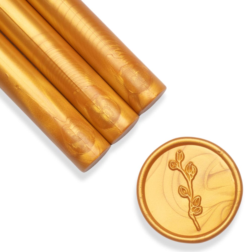 Baton ceara, gold, sidefat metalizat, 1.1 x 13 cm, ceara pentru sigilii