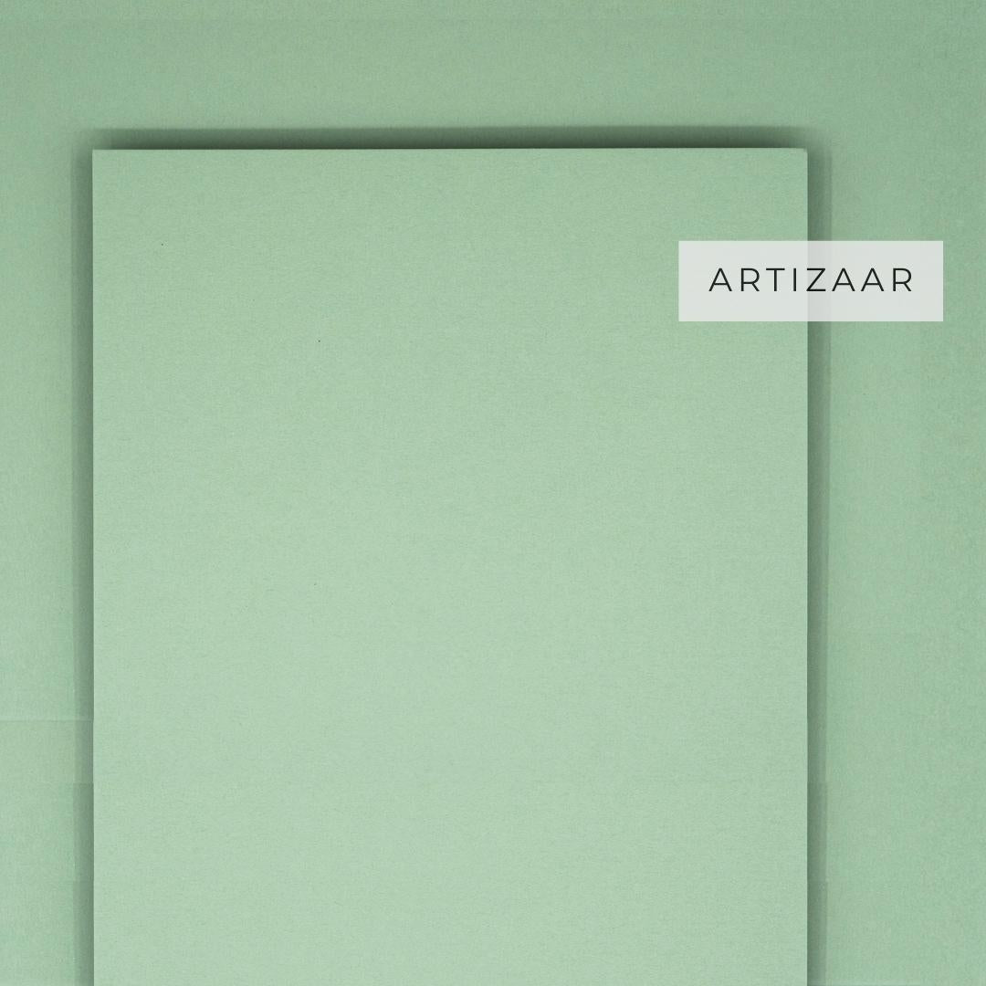 Carton texturat A4, verde matcha, hartie pentru invitatii de nunta - Artizaar.ro