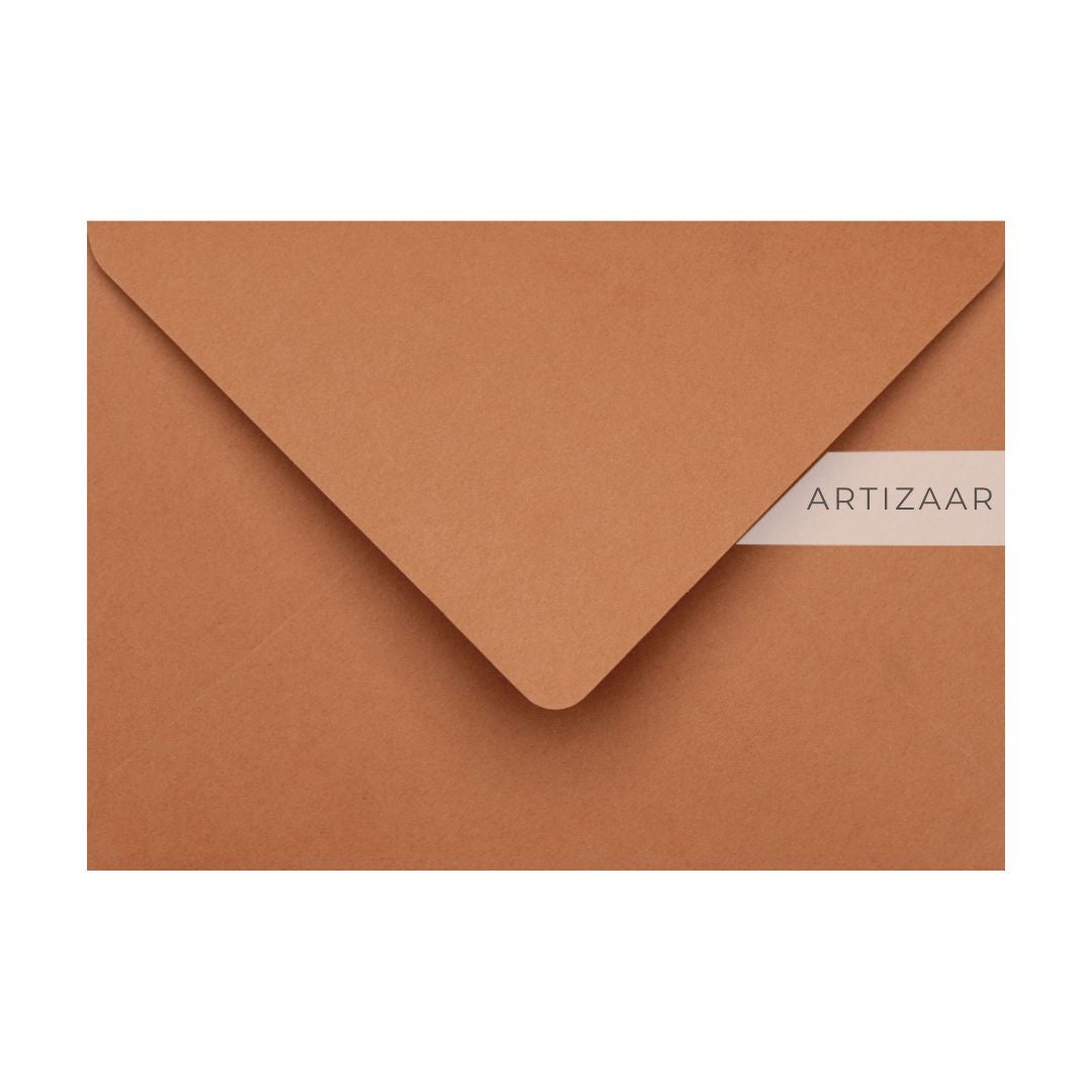 Plic B6, portocaliu scortisoara, 125x175 mm, pentru invitatii de nunta