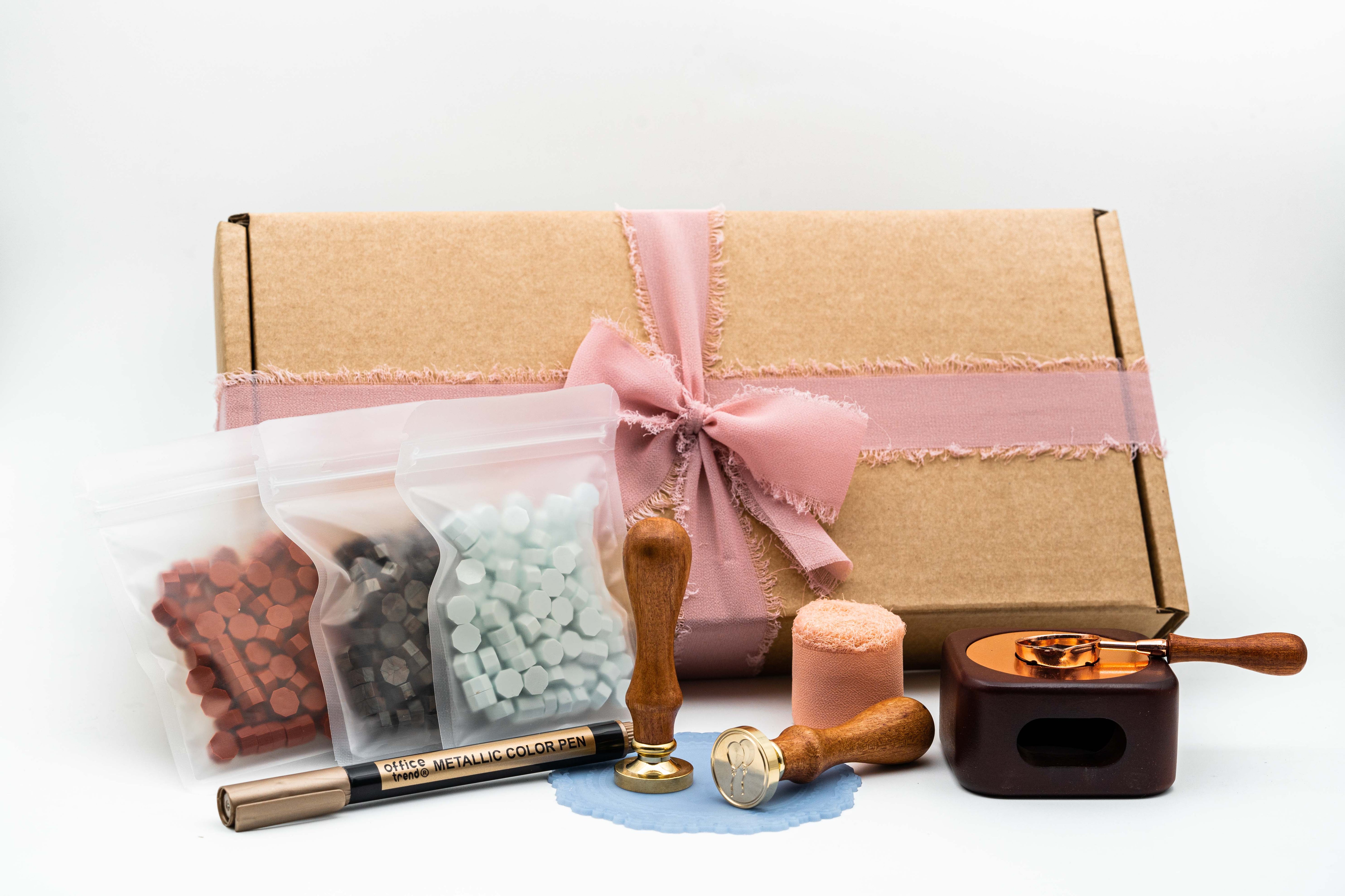 Pachet cadou Heart’s Treasure, set turnat sigilii din ceara,  kit creativ