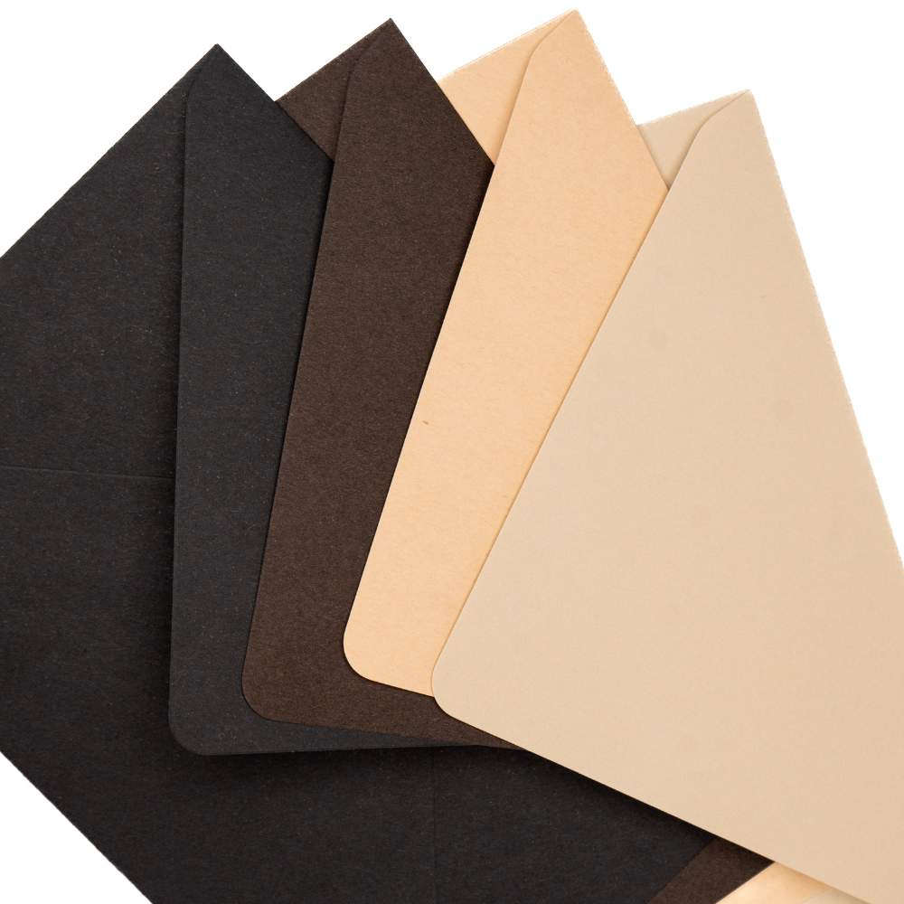 Plic B6, negru simplu, 125x175 mm, pentru invitatii de nunta